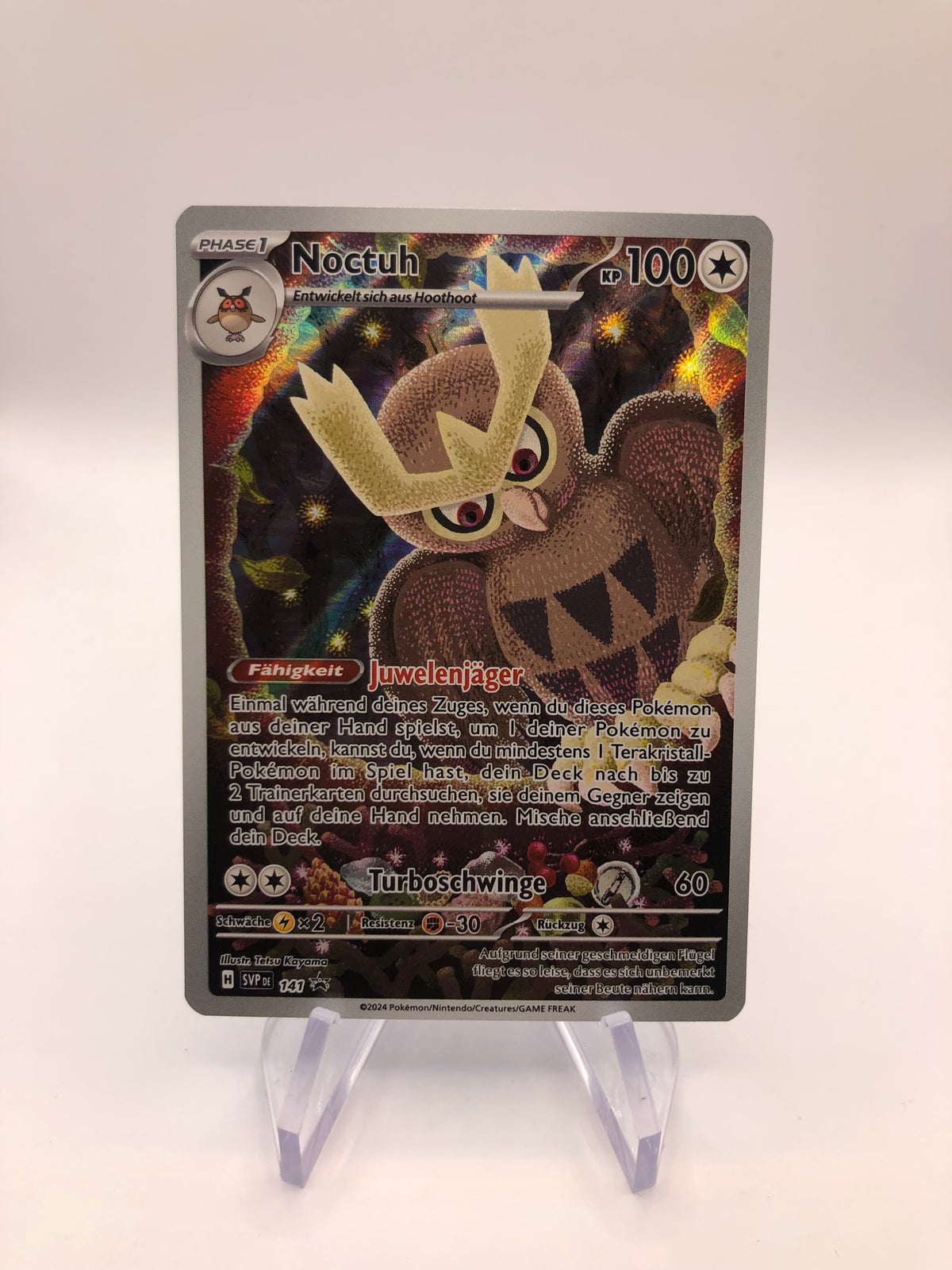 Pokemon Karten Promo Art-Rare Noctuh 141 Deutsch
