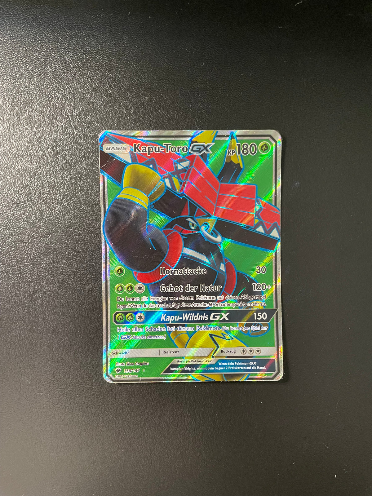 Pokemon Karte GX Kapu-Toro 130/147 Deutsch