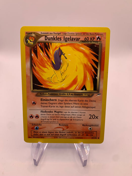Pokemon Karte Dunkles Igelavar 39/105 Neo Destiny Deutsch