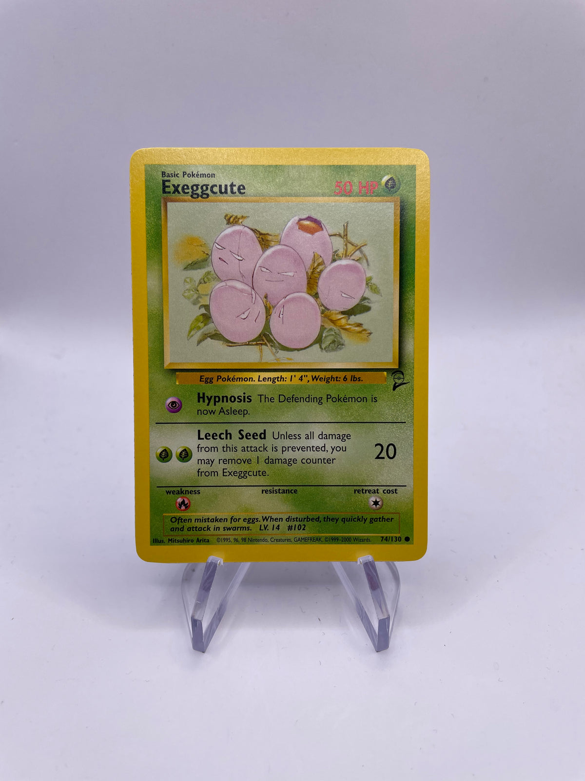 Pokemon Karte Base Set 2 Exeggcute 74/130 Englisch