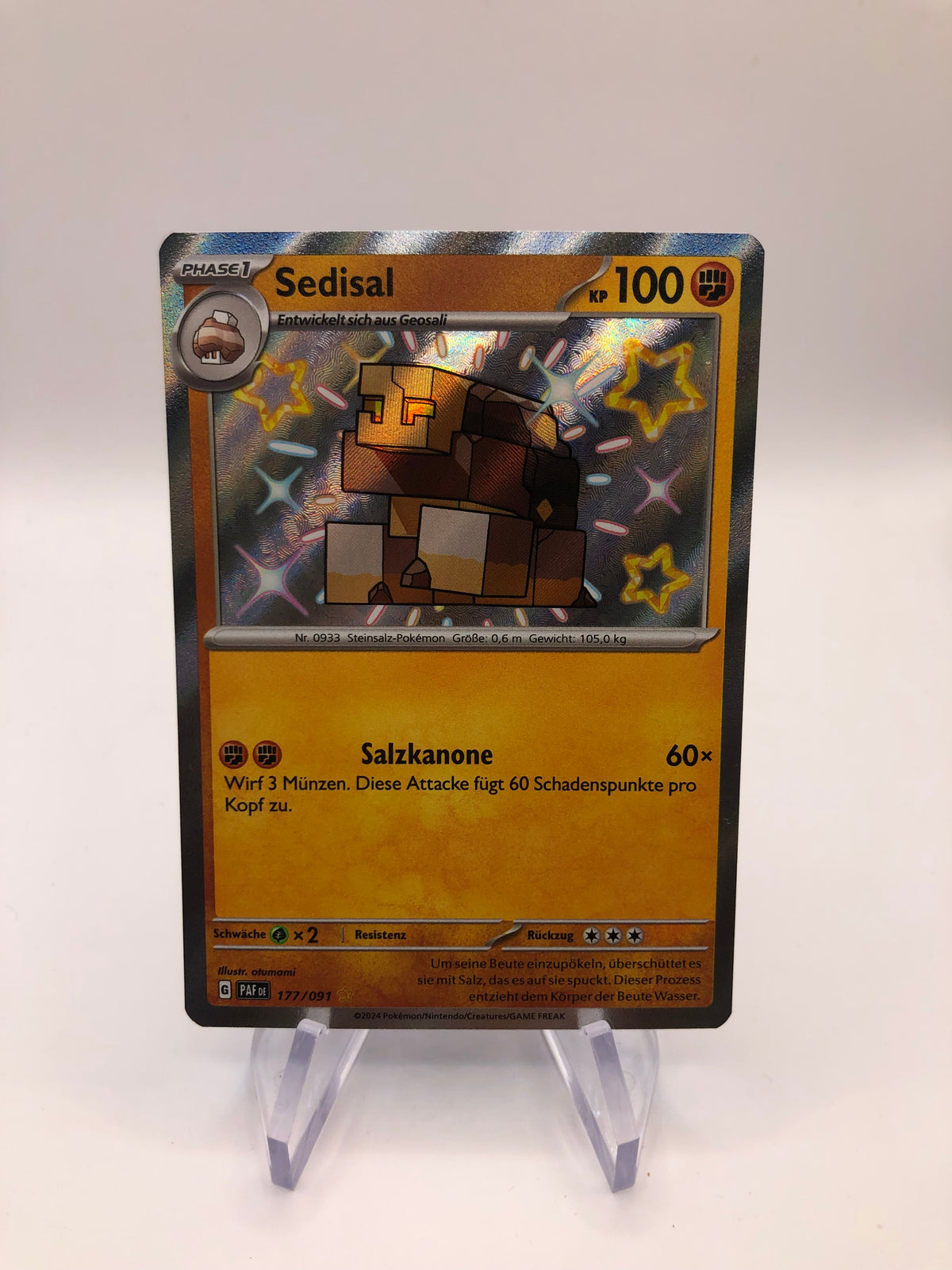 Pokemon Karte Shiny Sedisal 177/091 Deutsch
