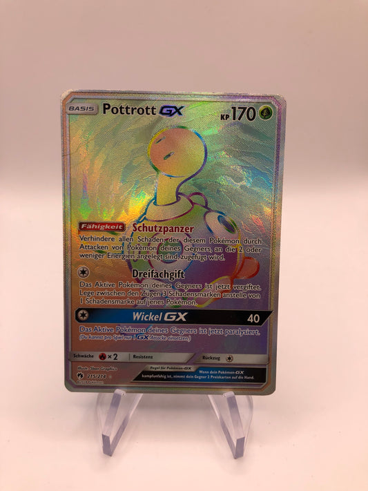 Pokemon Karte GX Rainbow Pottrott 215/214 Deutsch