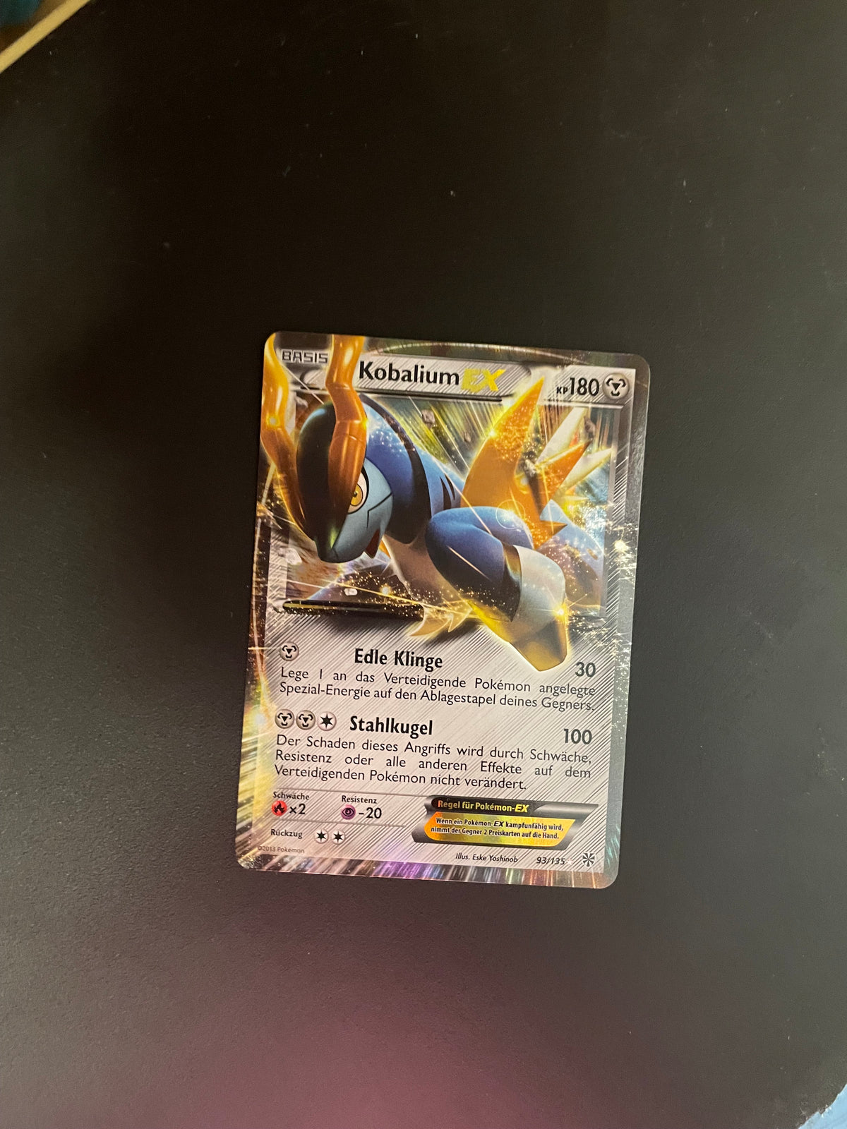 Pokemon Karte EX Kobalium 93/135 Deutsch