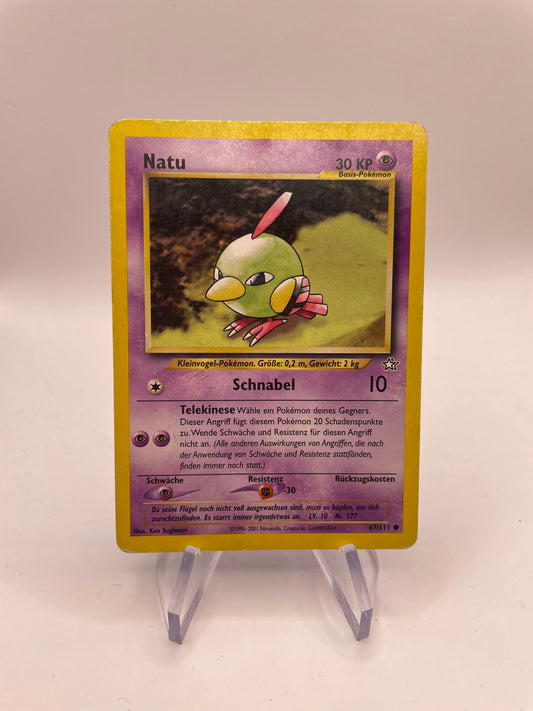 Pokemon Karte Neo Genesis Natu 67/111 Deutsch