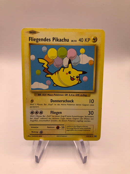 Pokemon Karte Fliegendes Pikachu 110/08 Deutsch