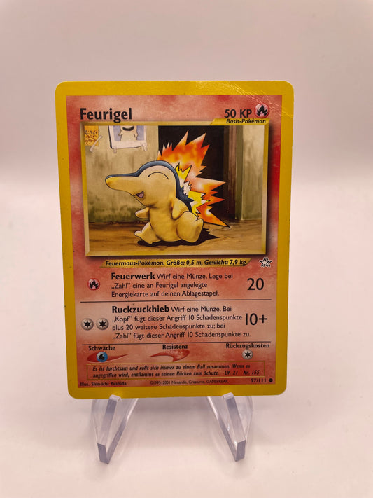 Pokemon Karte Neo Genesis Feurigel 57/111 Deutsch