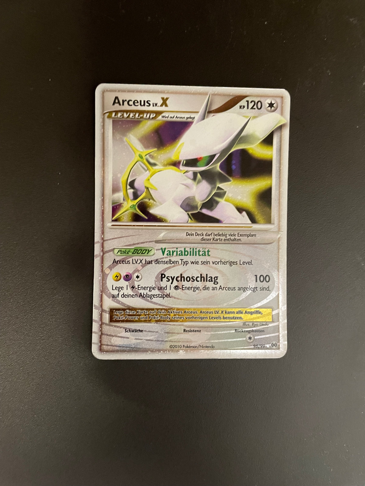 Pokemon Karte Lv.X Arceus 96/99 Deutsch