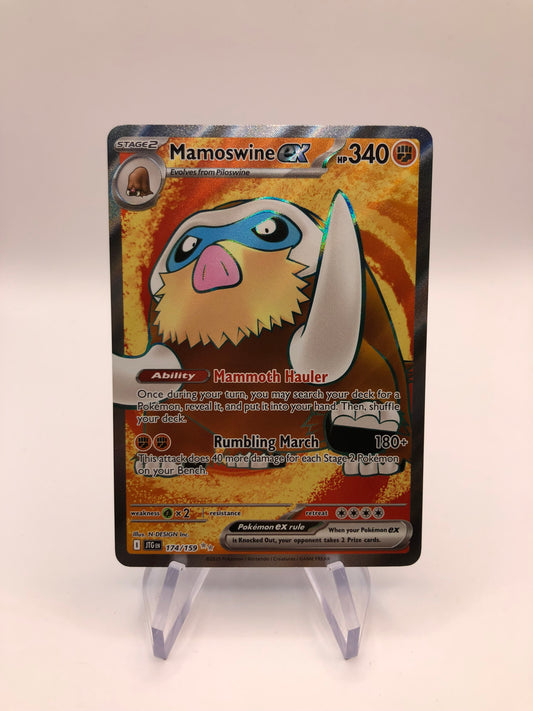 Pokemon Karte Ex Fullart Mamoswine 174/159 Englisch
