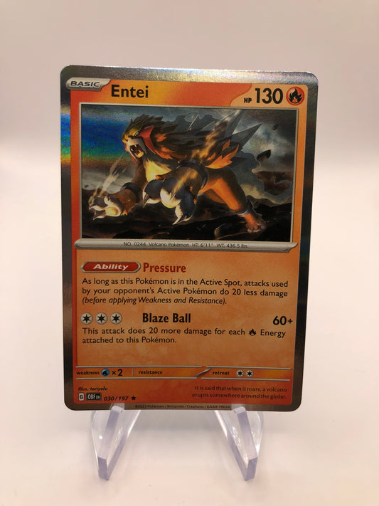 Pokemon Karte Holo Entei 30/197 Englisch