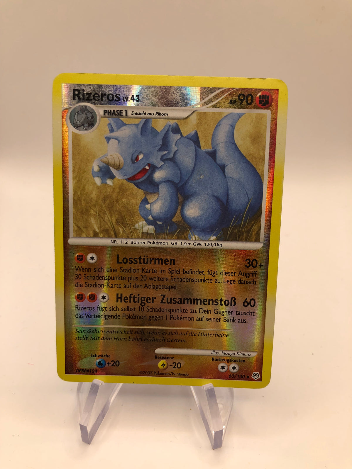 Pokemon Karte Revers Rizeros 60/130 Deutsch
