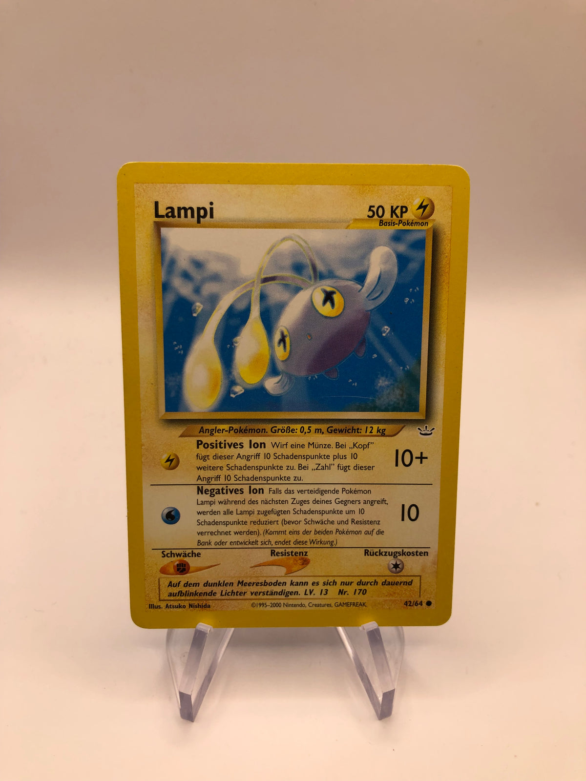 Pokemon Karte Neo Revolution Lampi 42/64 Deutsch
