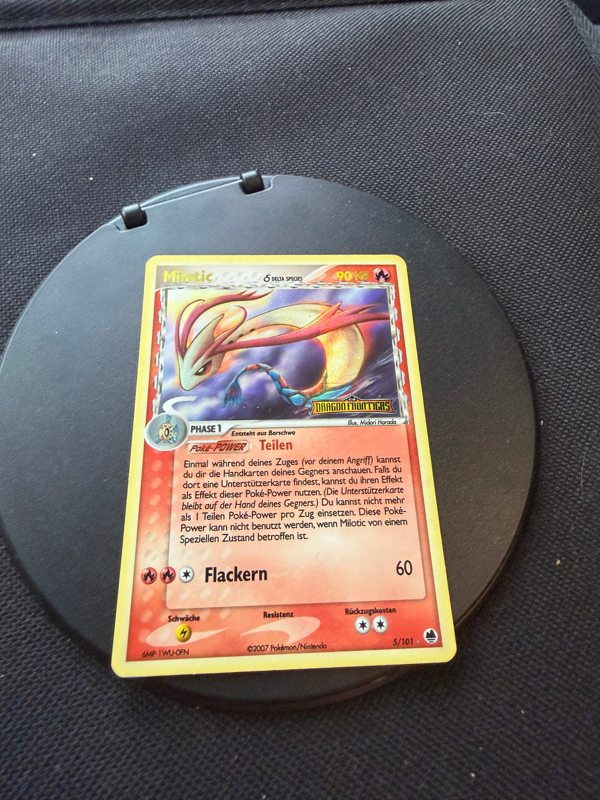 Pokemon Karte Stamp Delta Species Milotic 5/101 Deutsch
