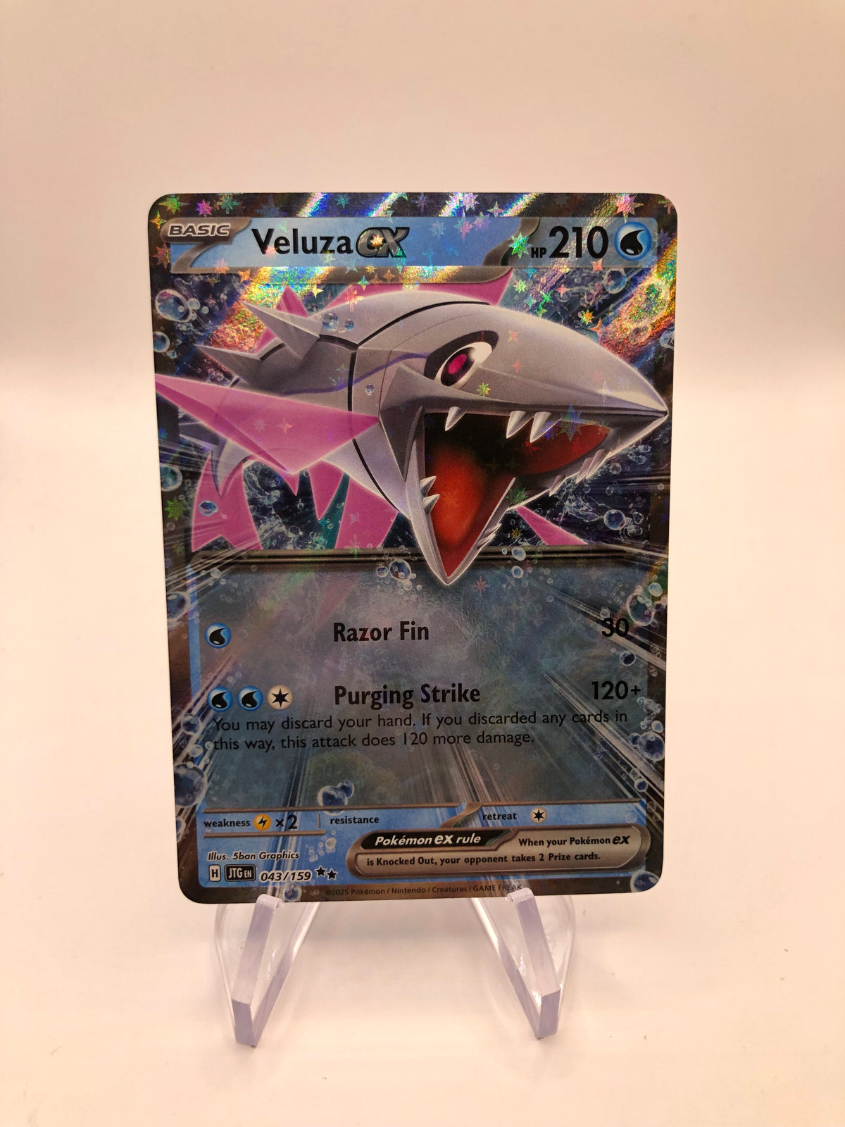 Pokemon Karte EX Veluza 43/159 Englisch