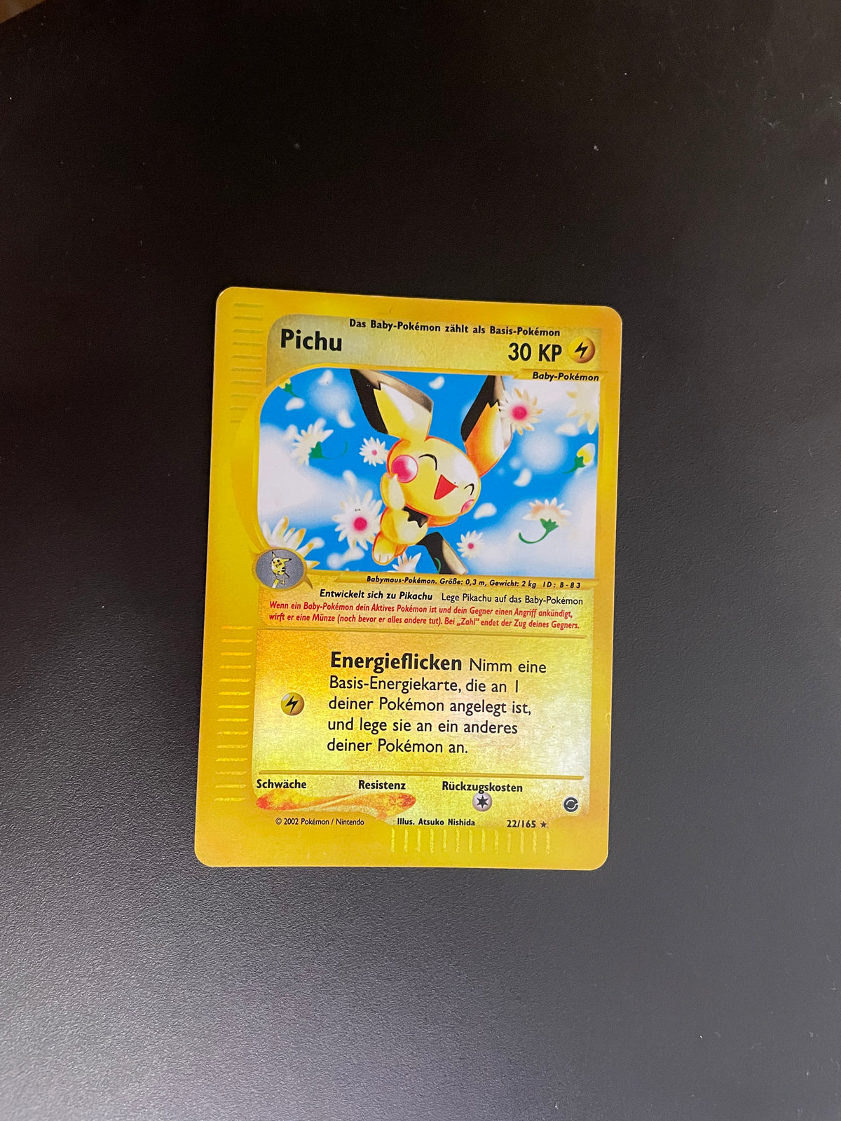 Pokemon Karte e-Serie Reverse Pichu 22/165 Deutsch