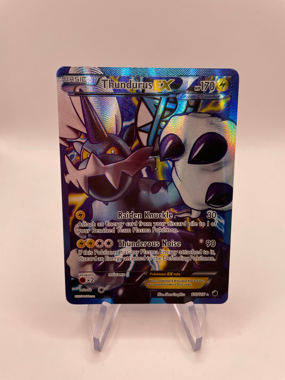 Pokemon Karte EX Fullart Voltolos 110/116 Englisch