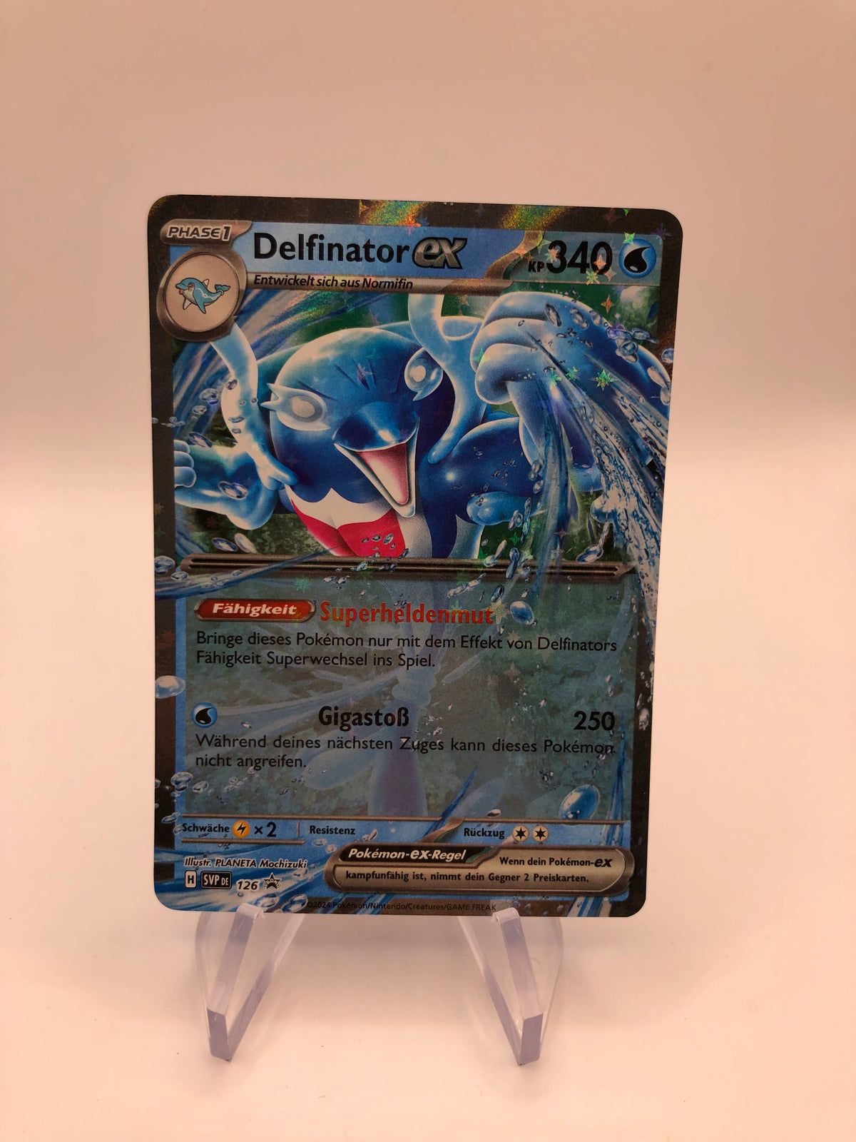 Pokemon Karte Ex promo Delfinator 126 Deutsch