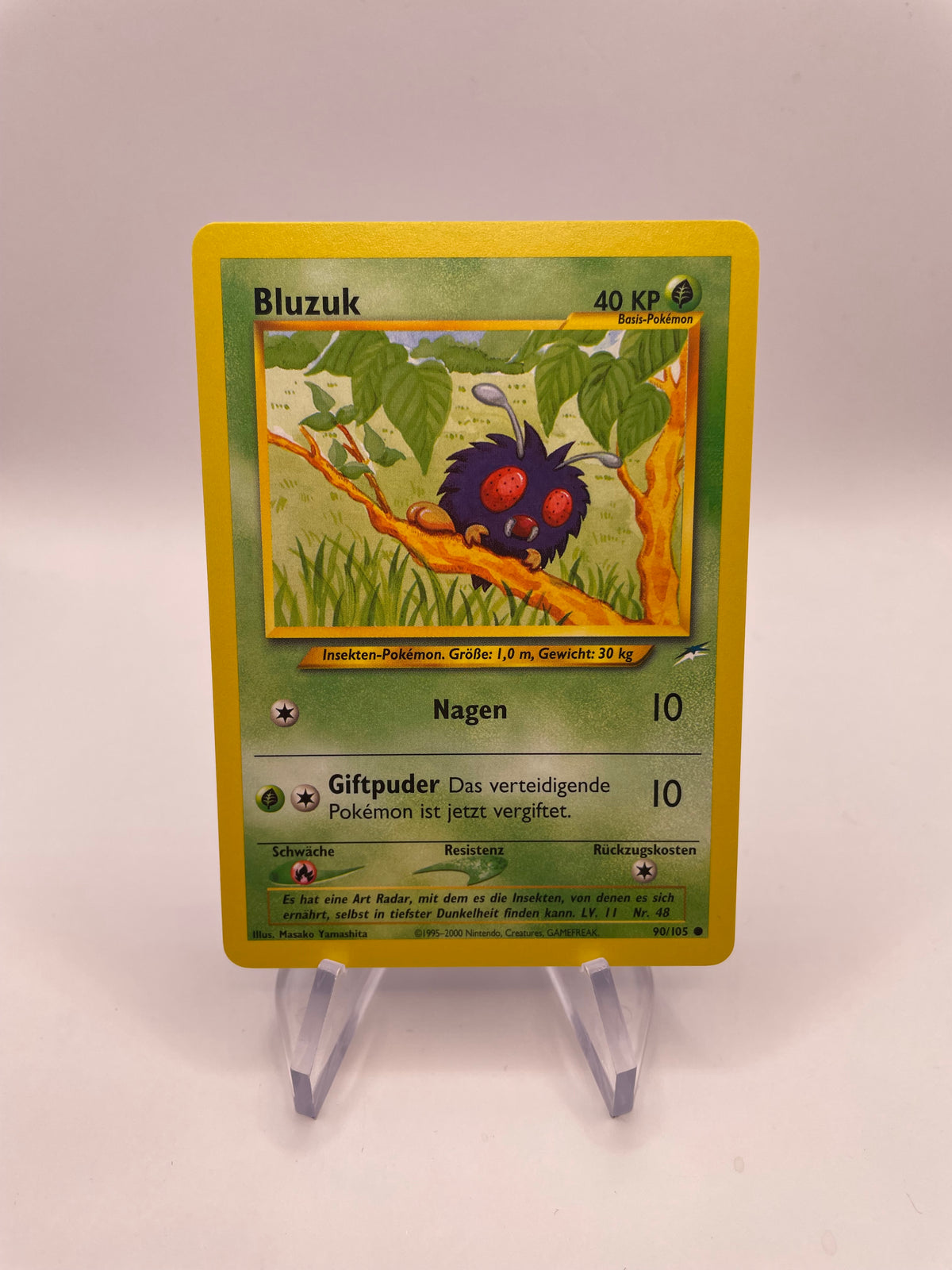 Pokemon Karte Bluzuk Neo Destiny 90/105 Deutsch