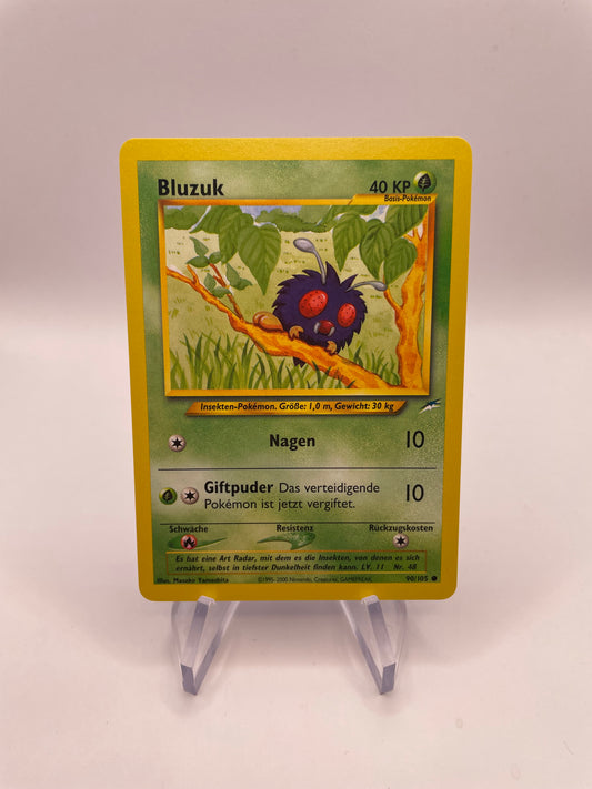 Pokemon Karte Bluzuk Neo Destiny 90/105 Deutsch