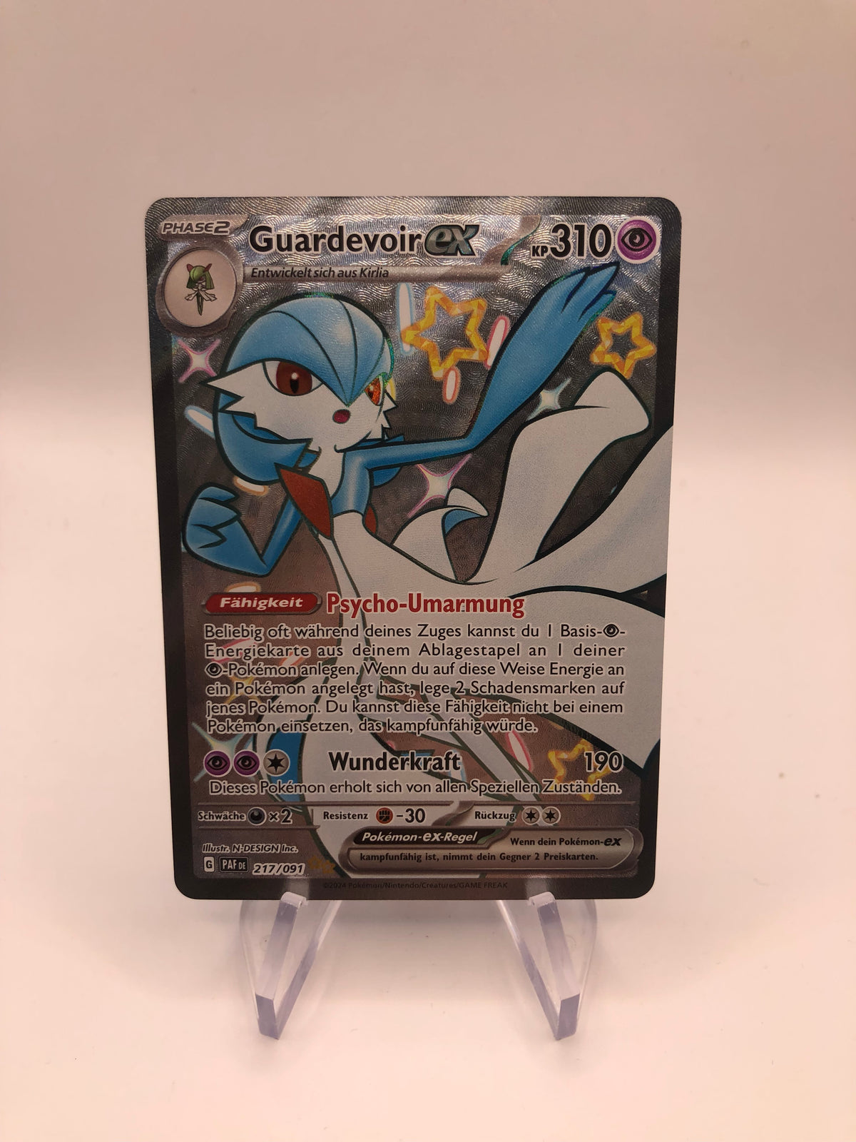 Pokemon Karte EX Fullart Guardevoir 217/91 Deutsch
