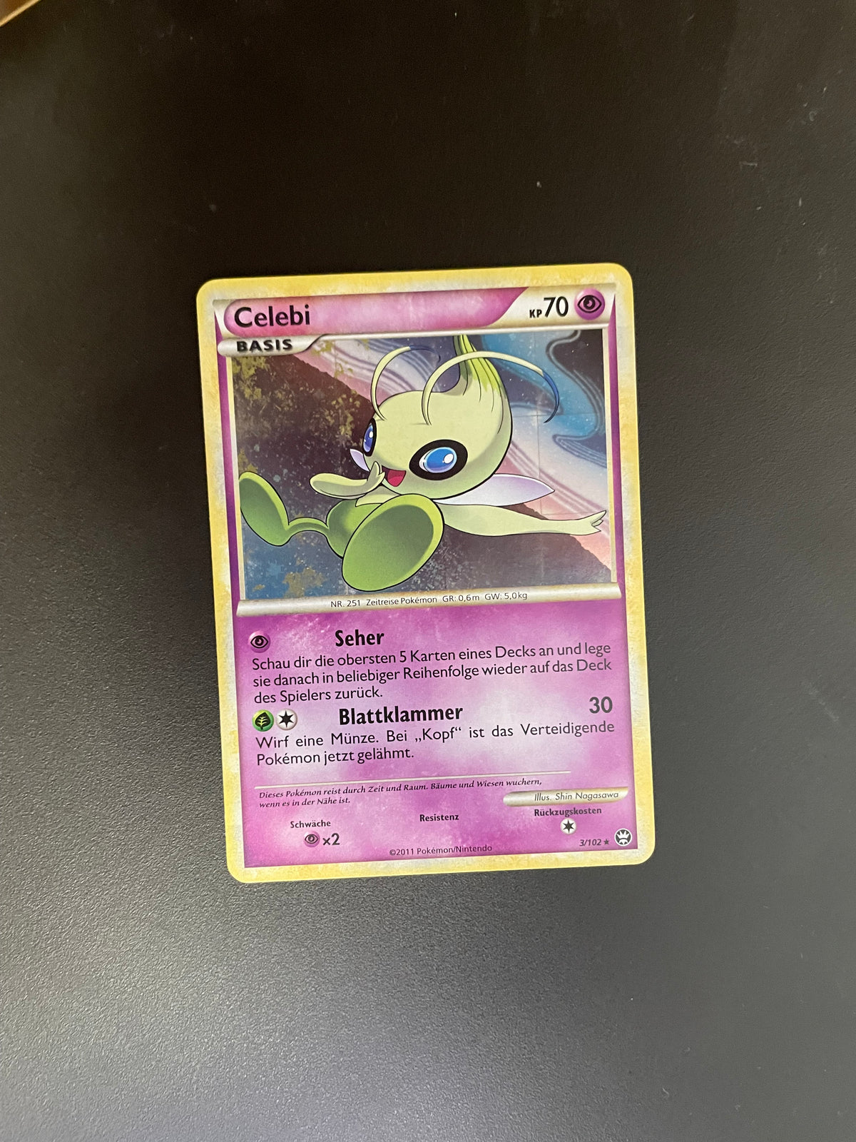 Pokemon Karte Holo Celebi 3/102 Deutsch