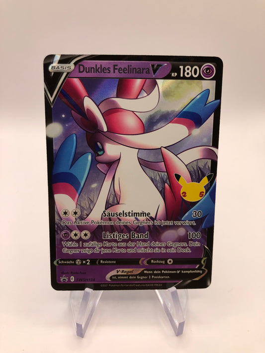 Pokemon Karte V Promo Celebration Dunkles Feelinara SWSH134 Deutsch