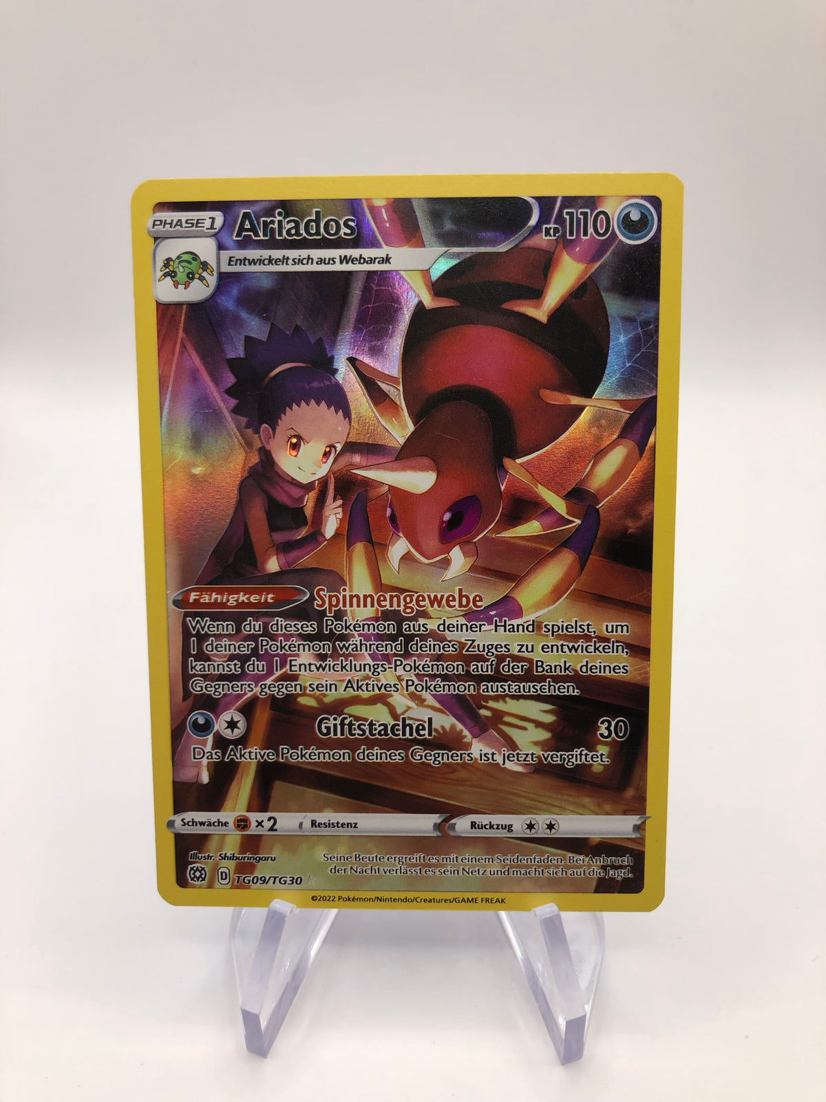 Pokemon Karte Art-Rare Ariados TG09/TG30 Deutsch