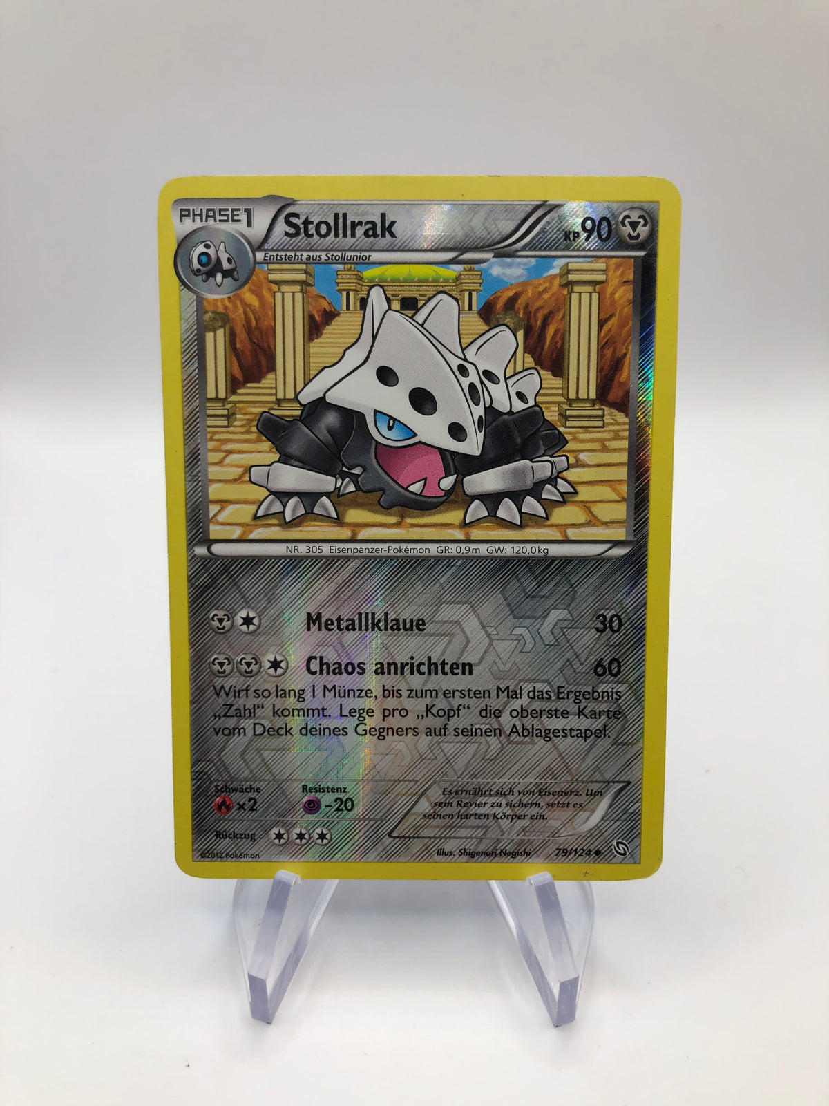 Pokemon Karte Revers Stollrak 29/124 Deutsch