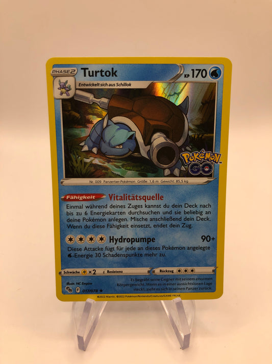 Pokemon Karte Holo Turtok 17/78 Deutsch