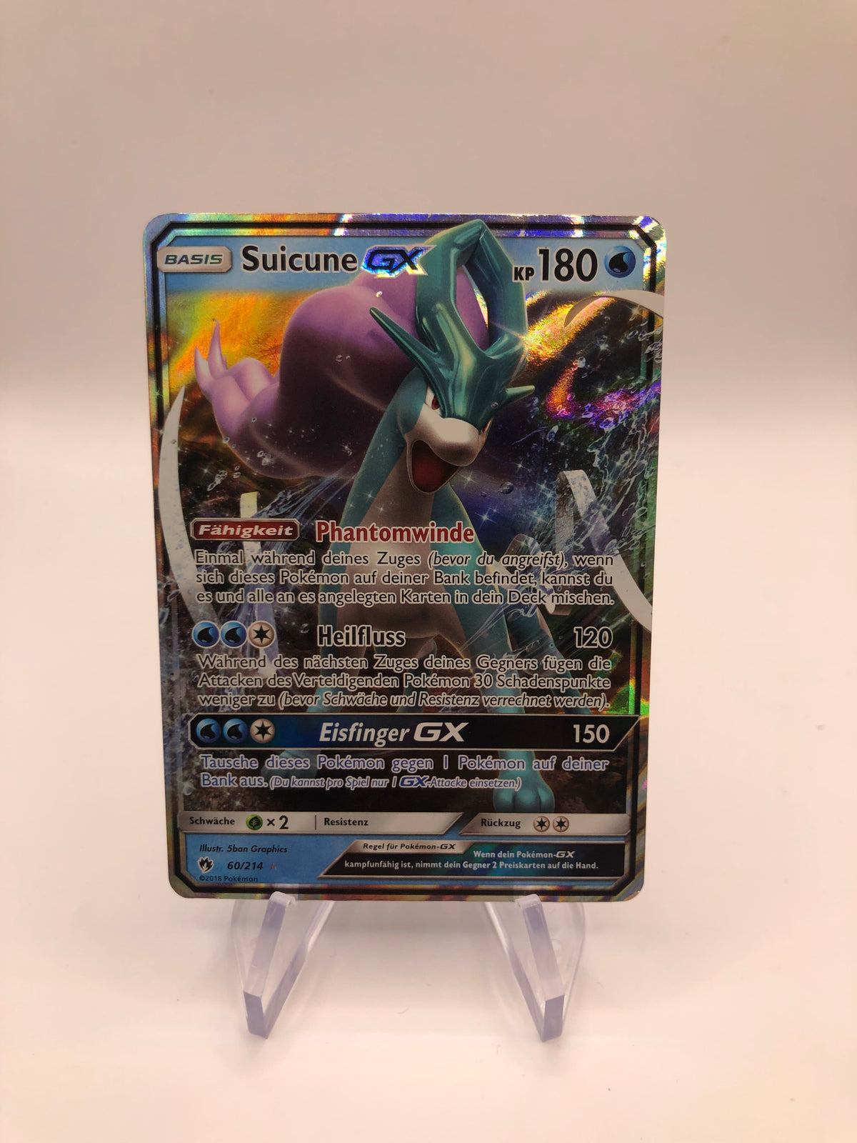 Pokemon Karte Promo GX Suicune 60/214 Deutsch