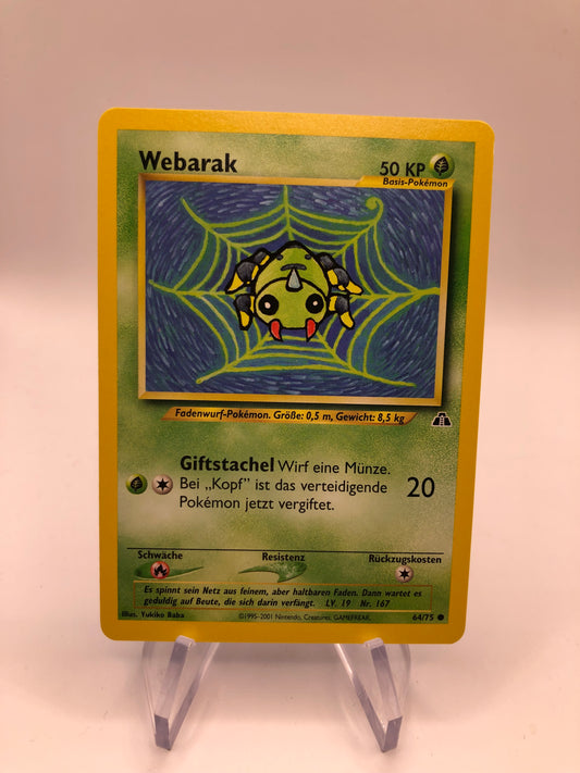 Pokemon Karte Neo Discovery Webarak 64/75 Deutsch