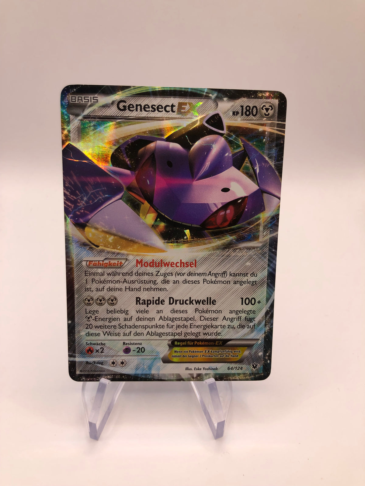 Pokemon Karte EX Genesect 64/124 Deutsch