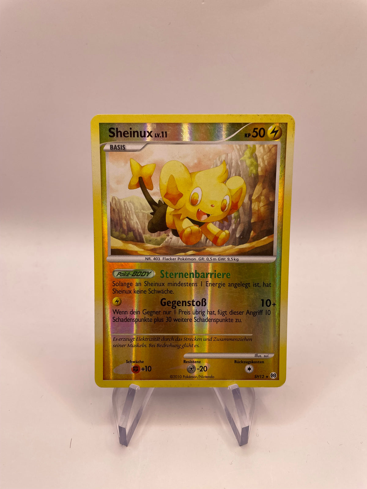 Pokemon Karte Revers Sheinux SH12 Deutsch