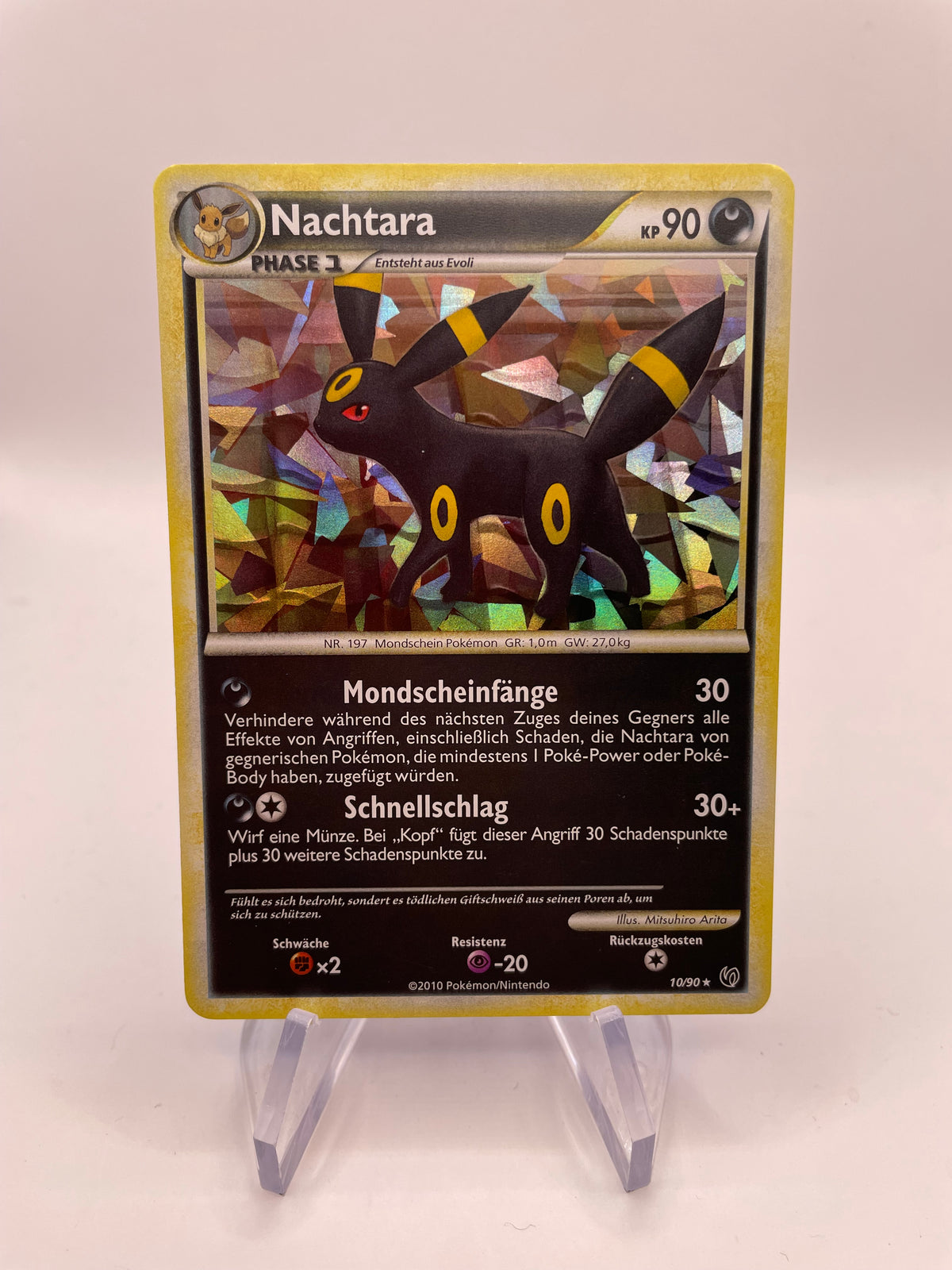 Pokemon Karte Holo Nachtara 10/90 Deutsch