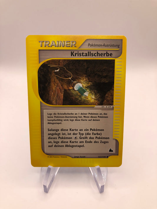 Pokemon Karte E-Series Trainer Kristallscherbe 122/144 Deutsch