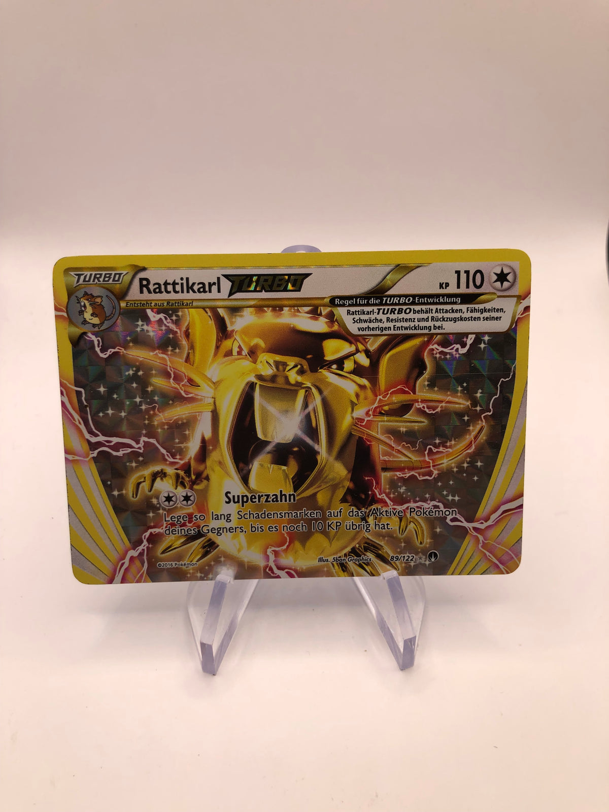 Pokemon Karte Turbo Rattikarl 89/122 Deutsch