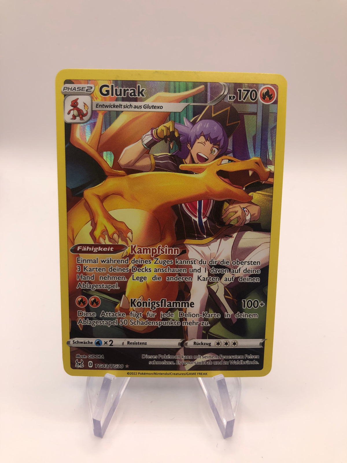 Pokemon Karte Art-Rare Glurak TG03/TG30 Deutsch
