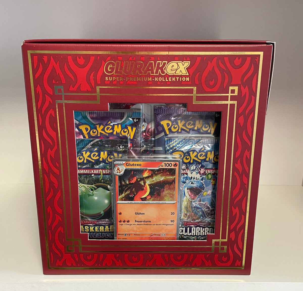 Pokemon OVP EX Glurak Super Premium Kollektion Deutsch