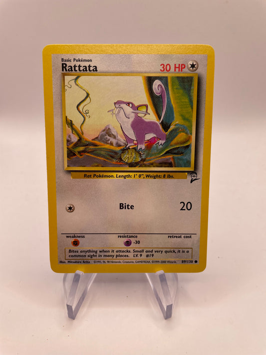 Pokemon Karte Base-Set 2 Rattata 89/130 Englisch