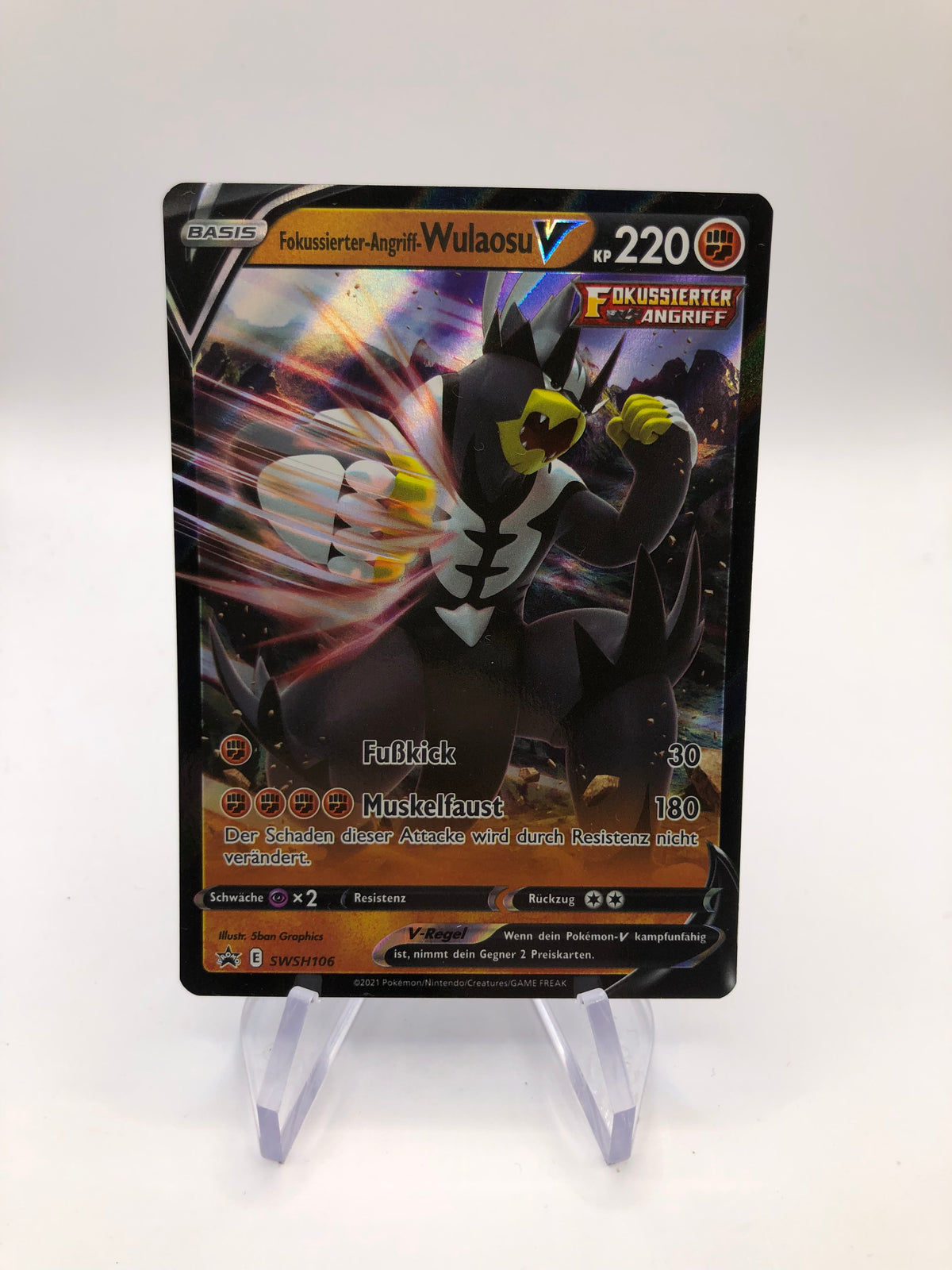 Pokemon Karte V Promo Wulaosu SWSH106 Deutsch
