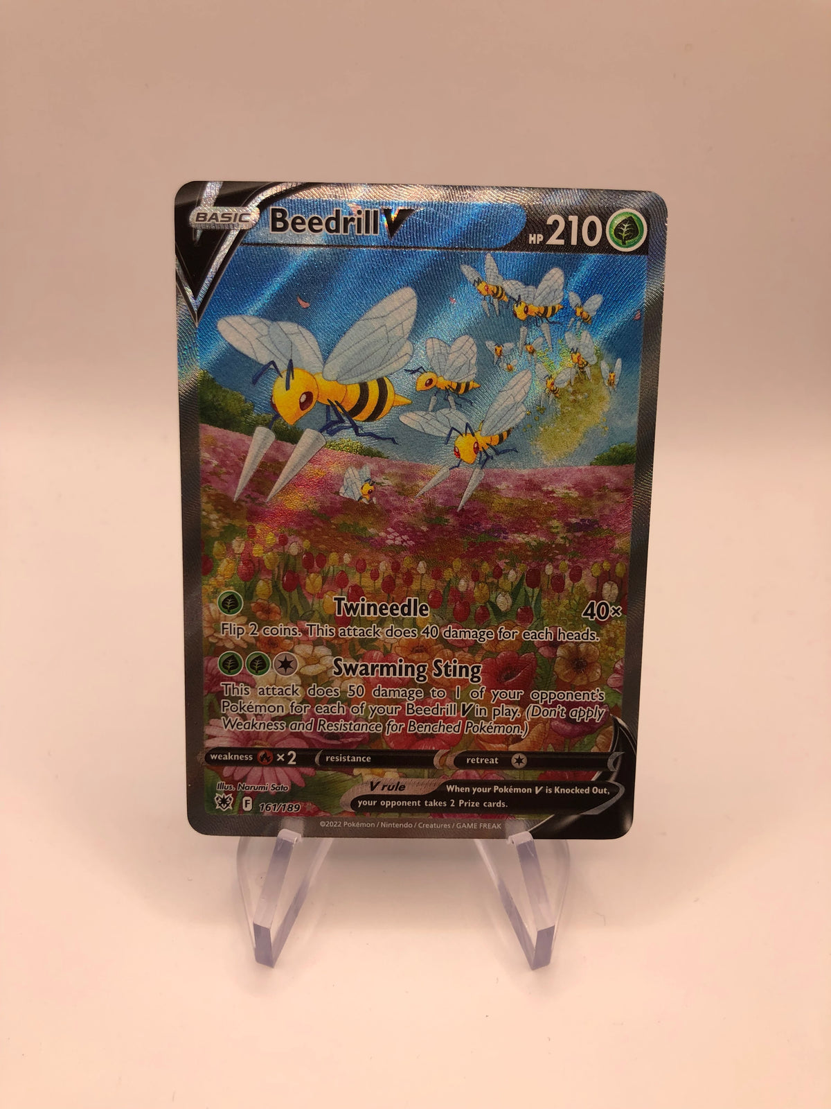 Pokemon Karte Alt-Art Bibor 161/189 Englisch