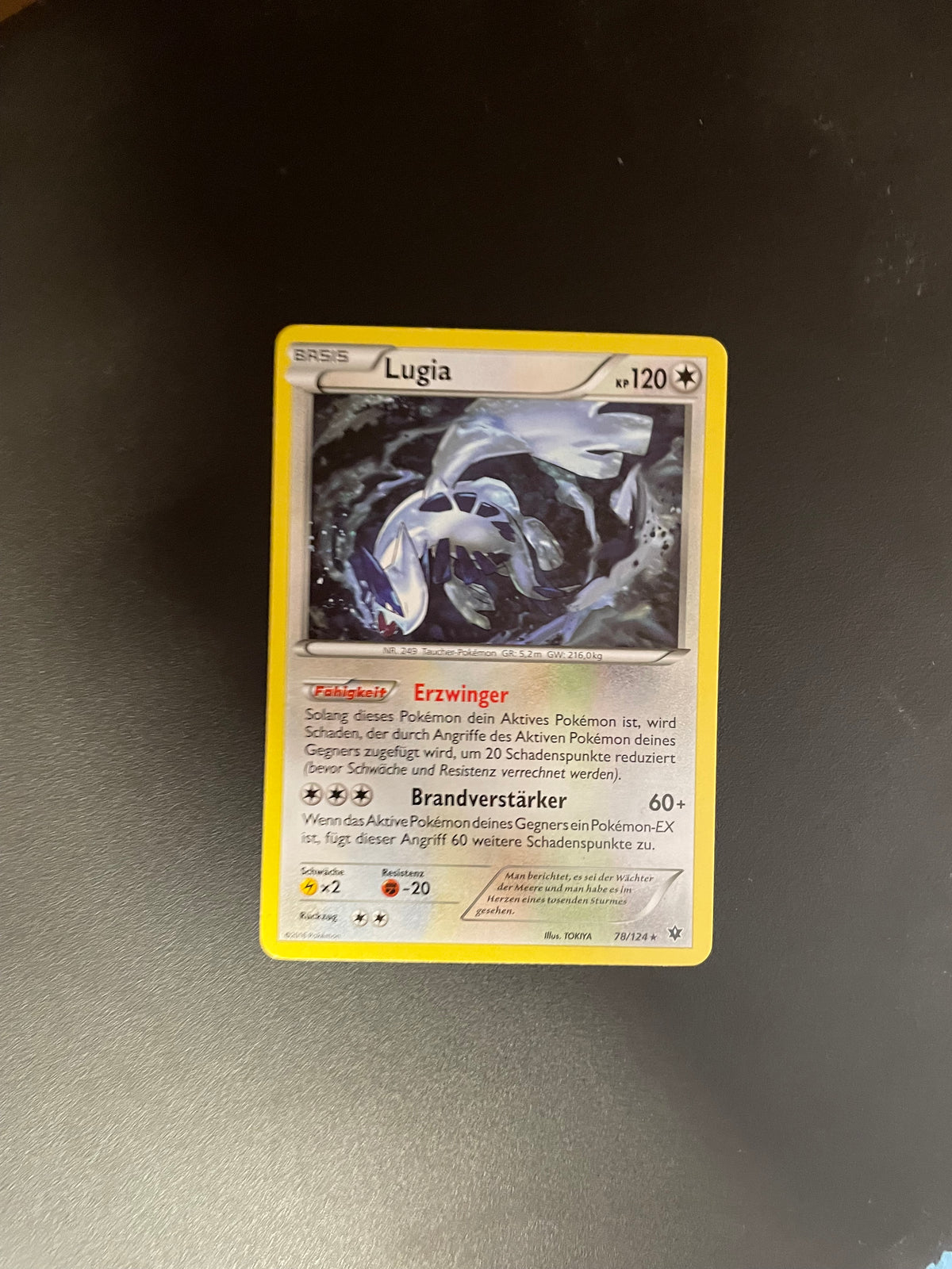 Pokémon Karte Lugia 78/124 Deutsch