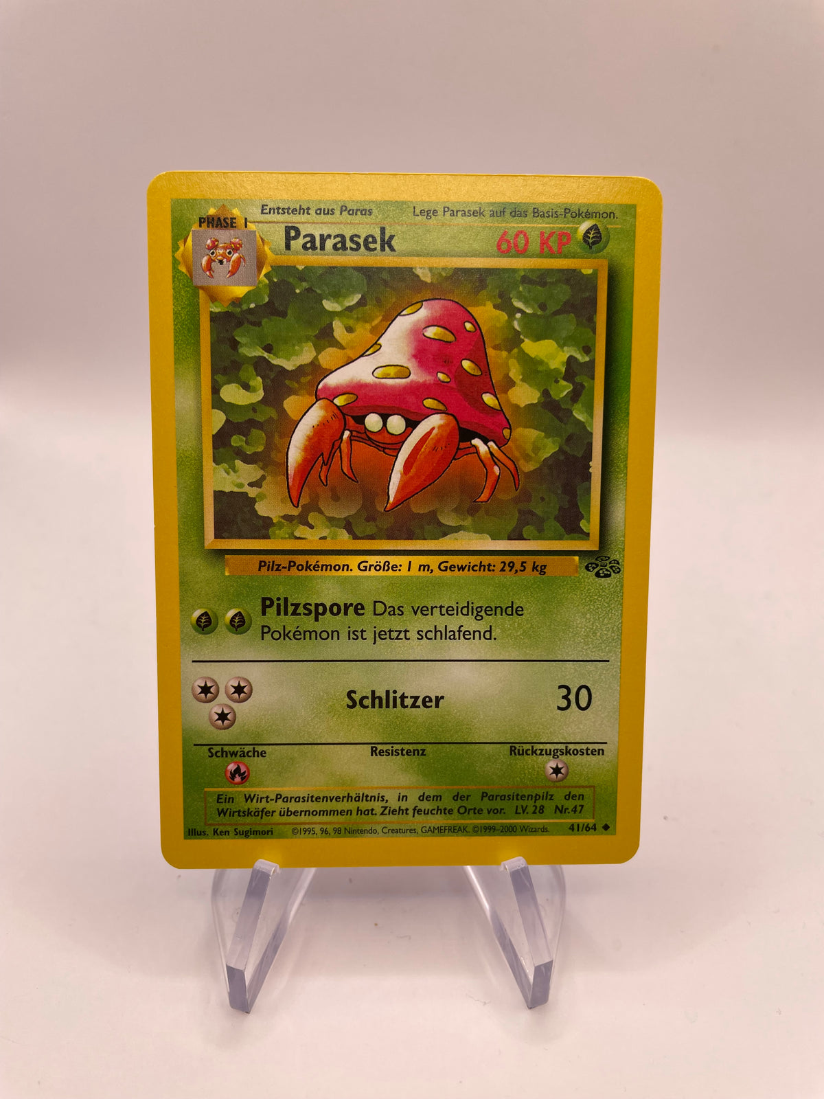 Pokemon Karte Parasek 41/64 Jungel Deutsch