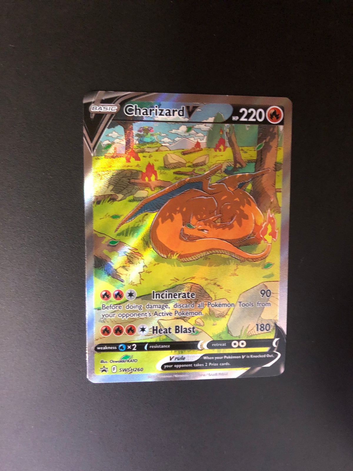 Pokemon Karte V Promo Glurak SWSH260 Englisch