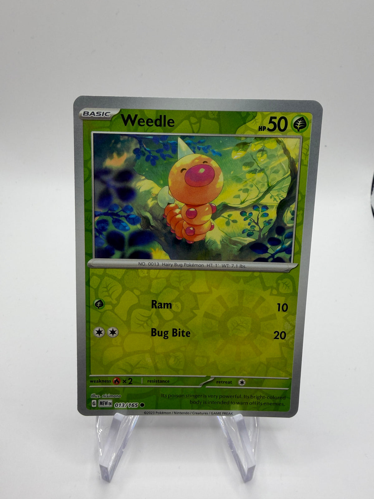 Pokemon Karte Reverse 151 Hornliu 13/165 Englisch