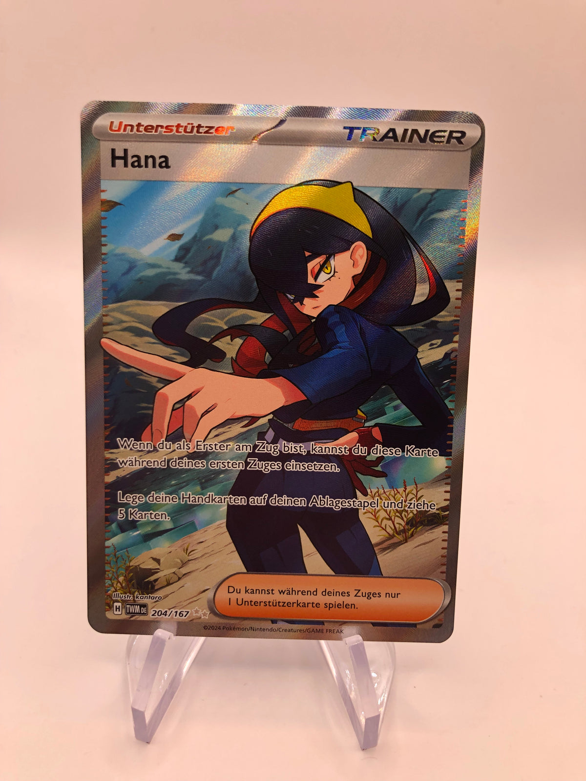 Pokemon Karte Trainer Hana 204/167 Deutsch