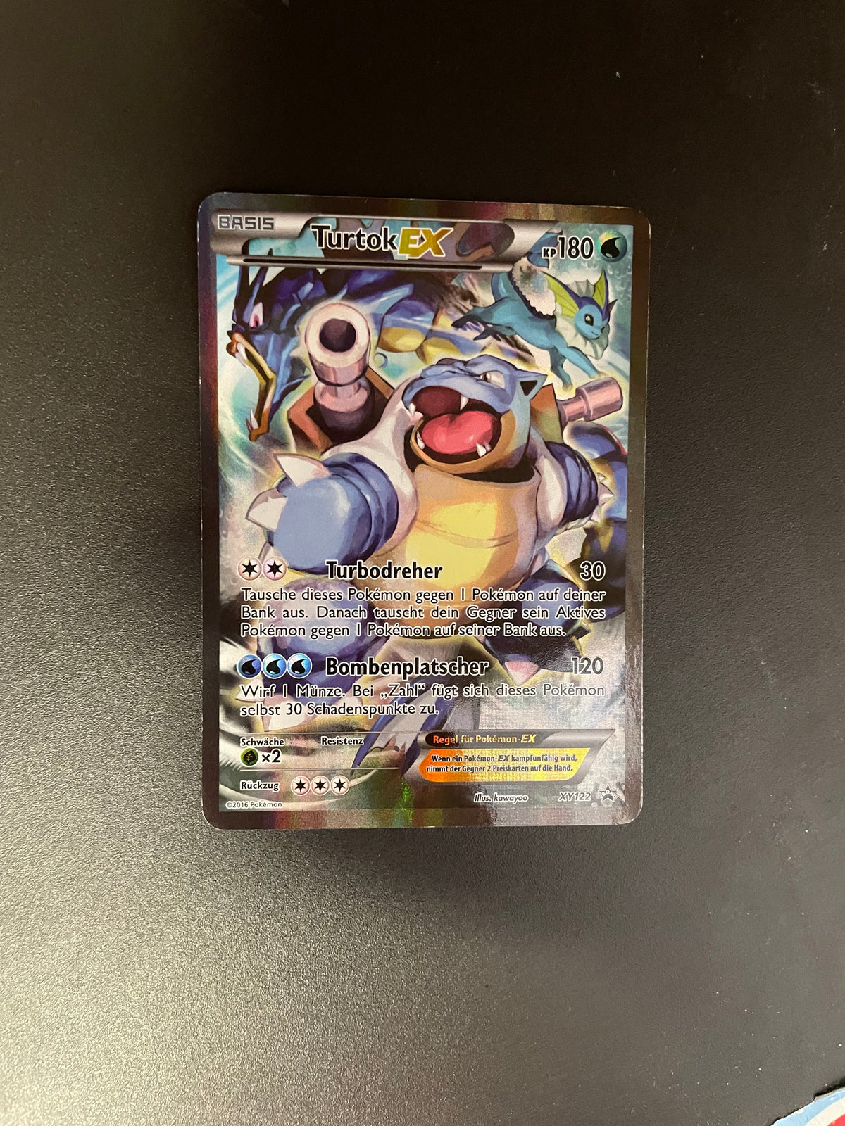 Pokemon Karte EX Promo Turtok XY122 Deutsch