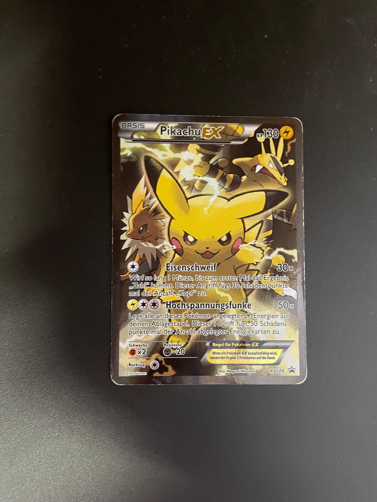 Pokemon Karte EX Promo Pikachu XY124 Deutsch