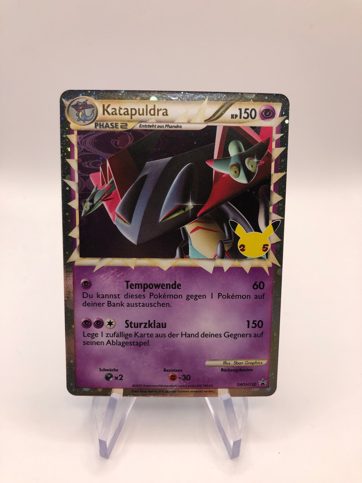 Pokemon Karte Promo Celebration Katapuldra SWSH132 Deutsch