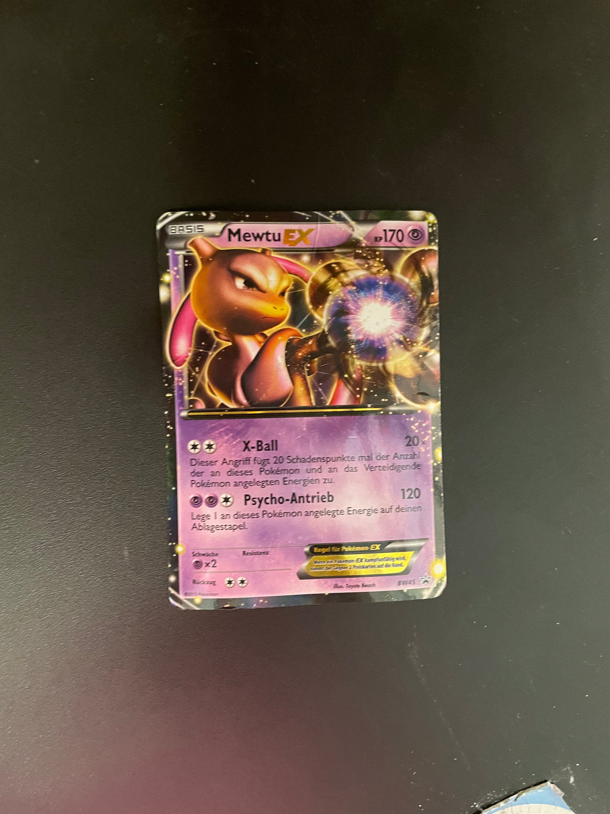Pokemon Karte EX Promo Mewtu BW45 Deutsch