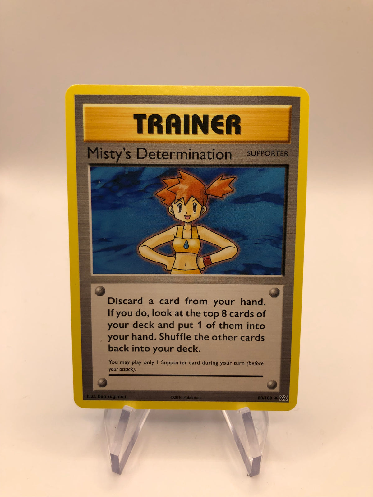 Pokemon Karte Trainer Mistys  Determination 80/108 Englisch